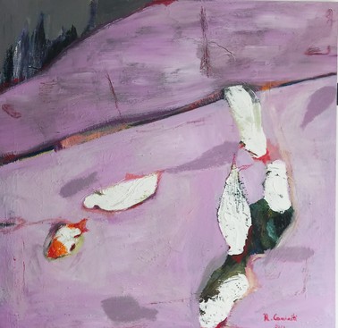 fishing in pink - mixed media cm 100x100.jpg